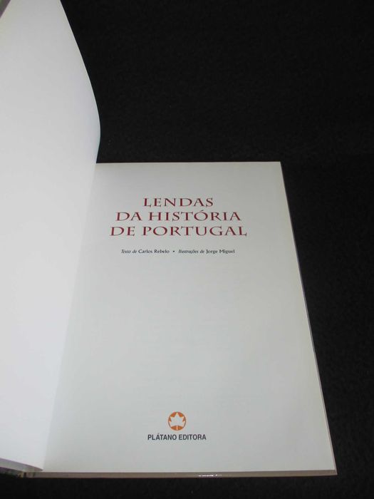 Livro Lendas da História de Portugal Carlos Rebelo