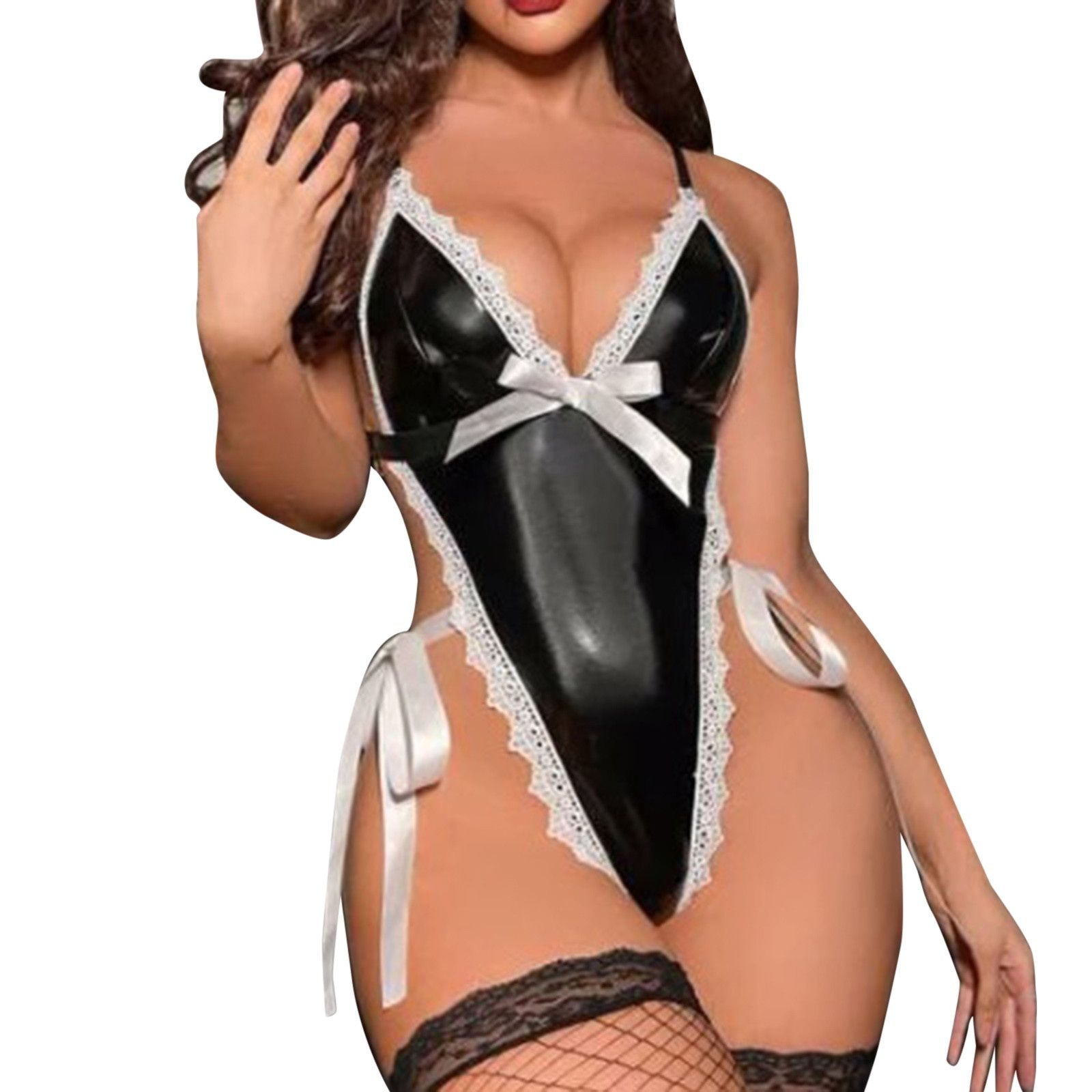 LaTeX skórzane body roz L