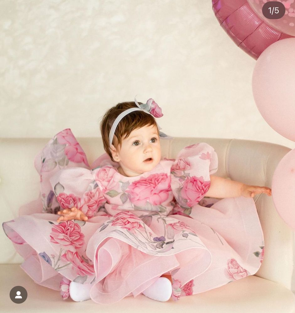 Сукня на рочок ,детское платье, плаття на рік Daniela kids фемілі лук