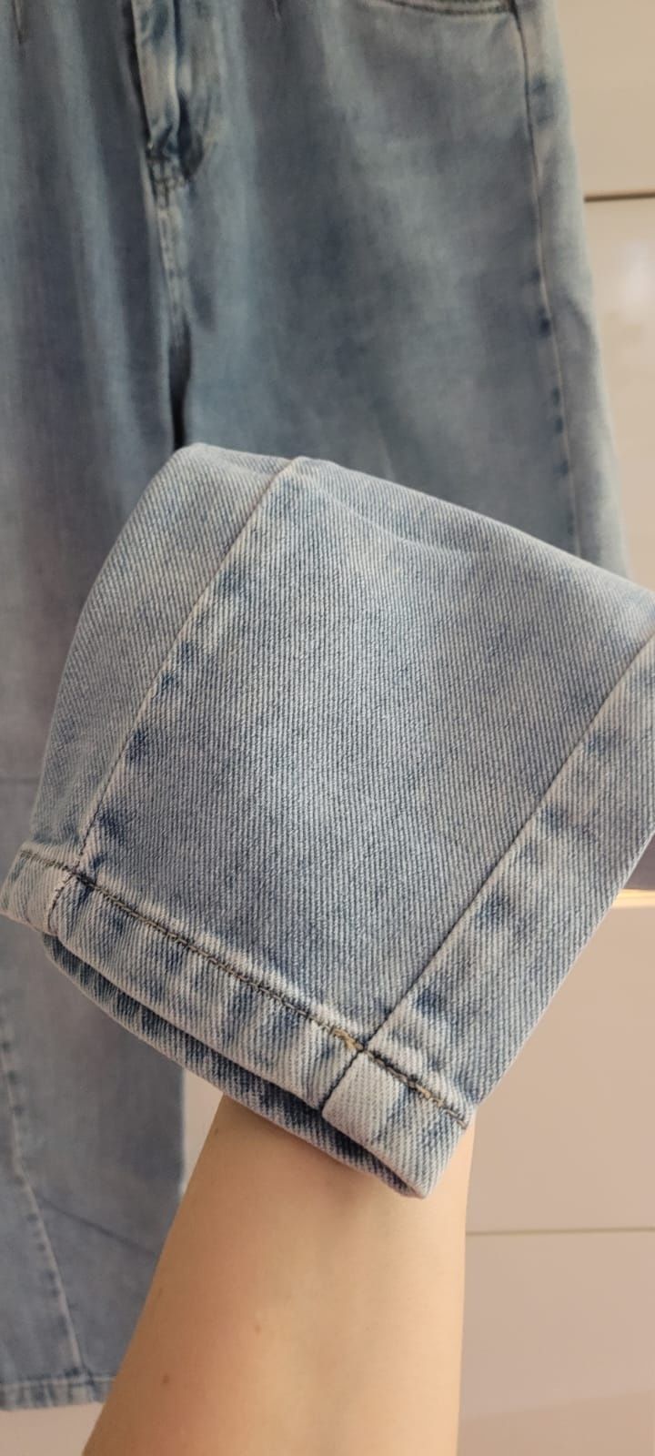 Jasne Spodnie jeans mom 32 house