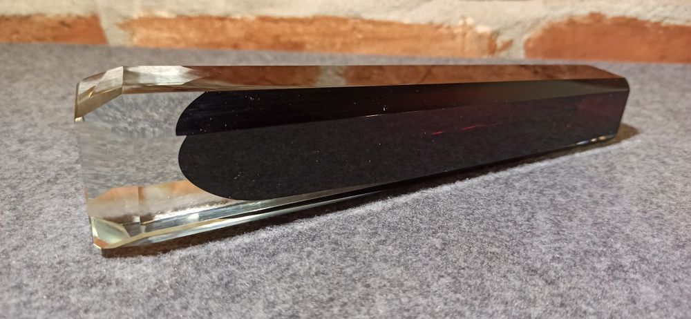 Flakon Wazon Murano tech. Sommerso Szafir oraz odcień karmazyn H 20,5