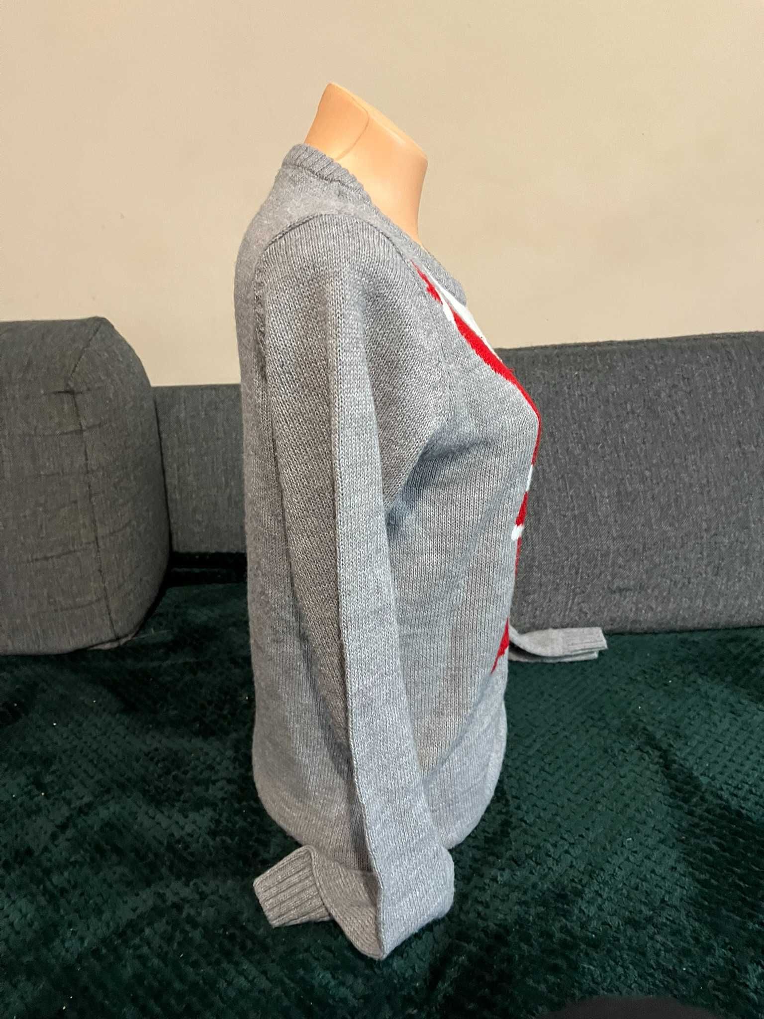 Sweter swiateczny 158/164 XS/S szary mikolaj  Pepperts!
