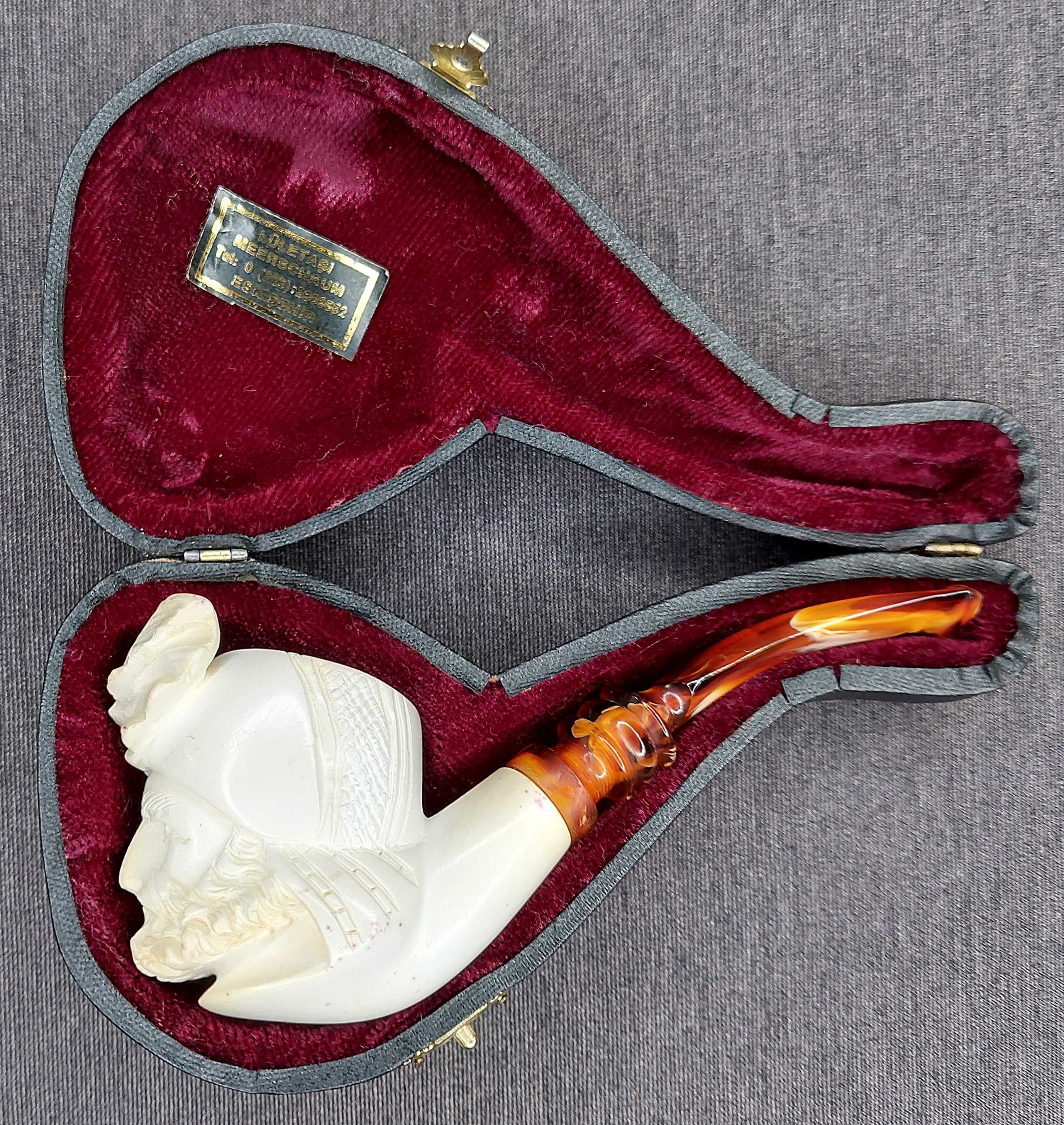 Nieużywana fajka z pianki morskiej (Meerschaum)
