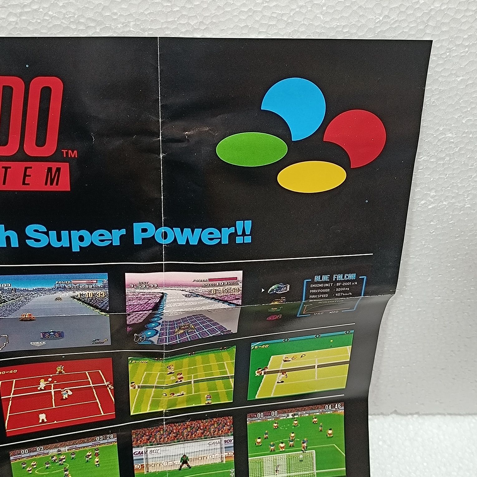 Poster Super Nintendo SNES PAL Now You're Playing With Super Power!