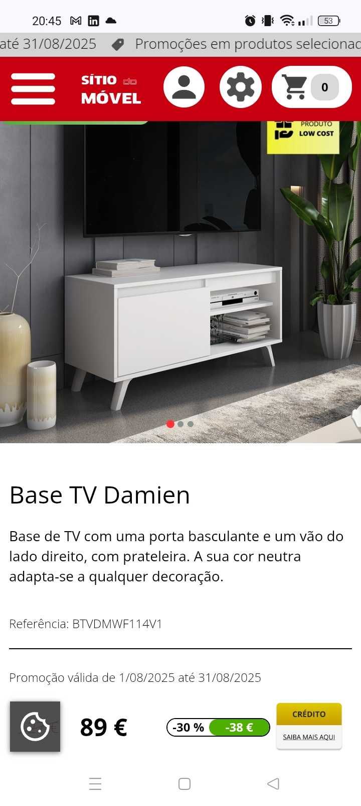 Móvel aparador TV