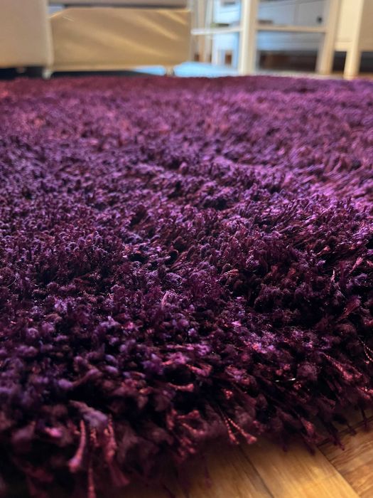 Conjunto de 2 tapetes | roxo | pêlo alto