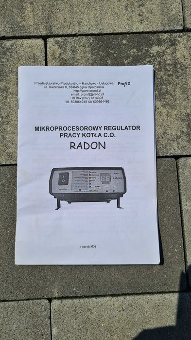 Sterownik pieca radon+dmuchawa+pompa