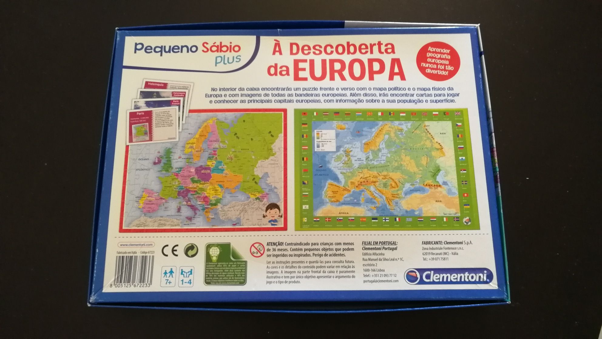 Puzzle 104 peças À descoberta da Europa