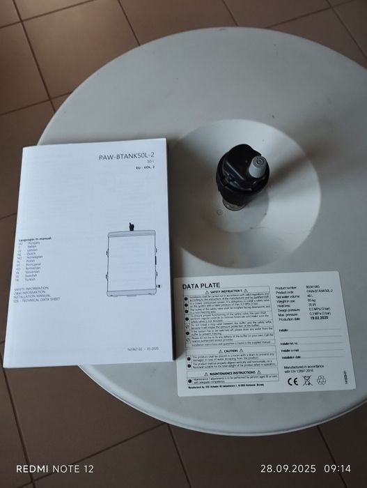 Sprzedam zbiornik buforowy ze stali nierdzewnej. 50L