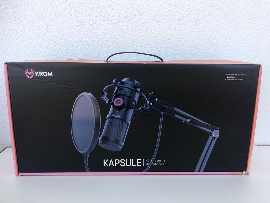 Microfone Gaming KROM KAPSULE HQ Streaming (NOVO)