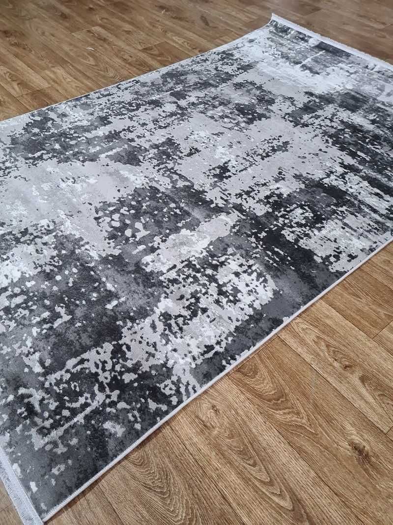Сірий сучасний килим для кімнати Турецької якості