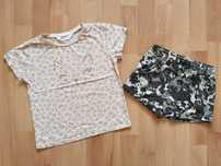 H&M, Carry, bluzka i krótkie spodenki, r. 110/116