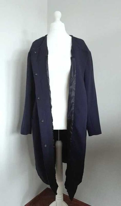 Boho navy granatowy płaszcz H&M