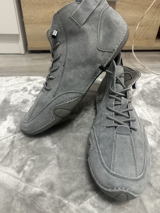 CLOHOO Męskie sznurowane trampki ze skóry PU