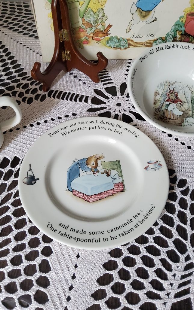 Набір дитячого посуду чашка тарілка Wedgwood порцеляна Кролик Пітер
