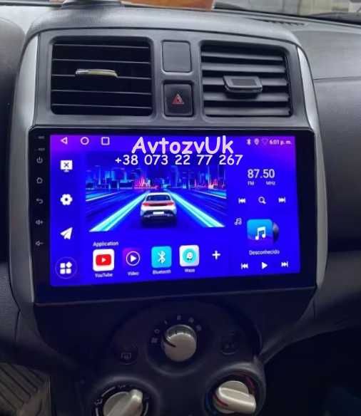Магнитола MARCH Nissan MICRA NOTE VERSA Верса Микра CarPlay Android 14
