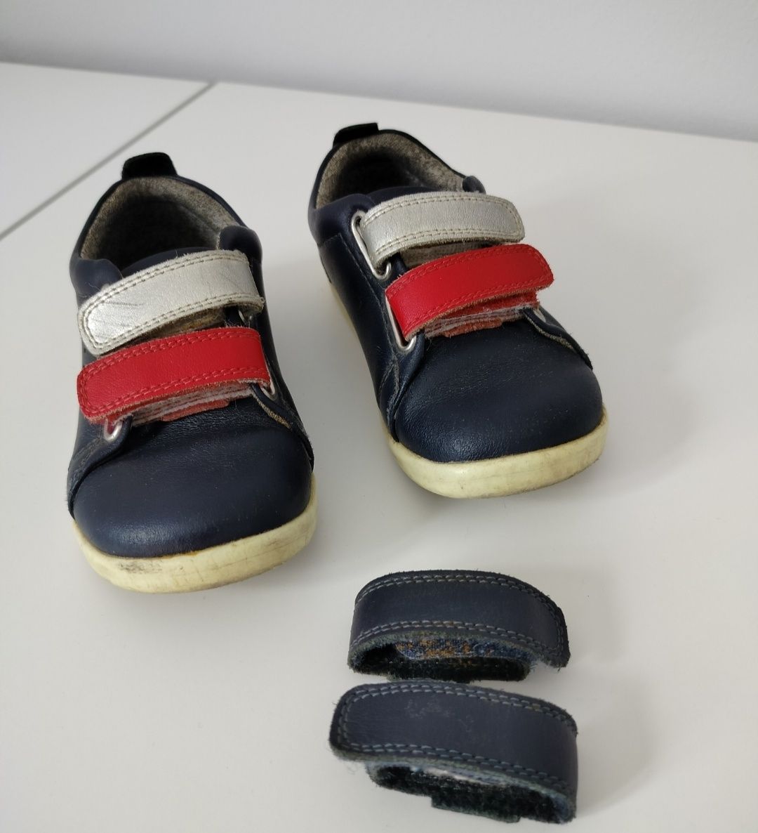 Bobux Grass Court Switch Navy (Red + Silver Metallic)  rozmiar 24