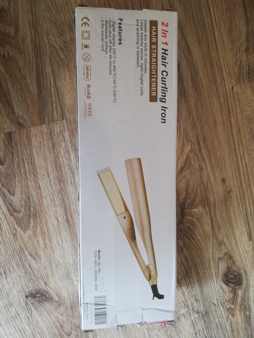 Prostownica lokówka 2 in 1