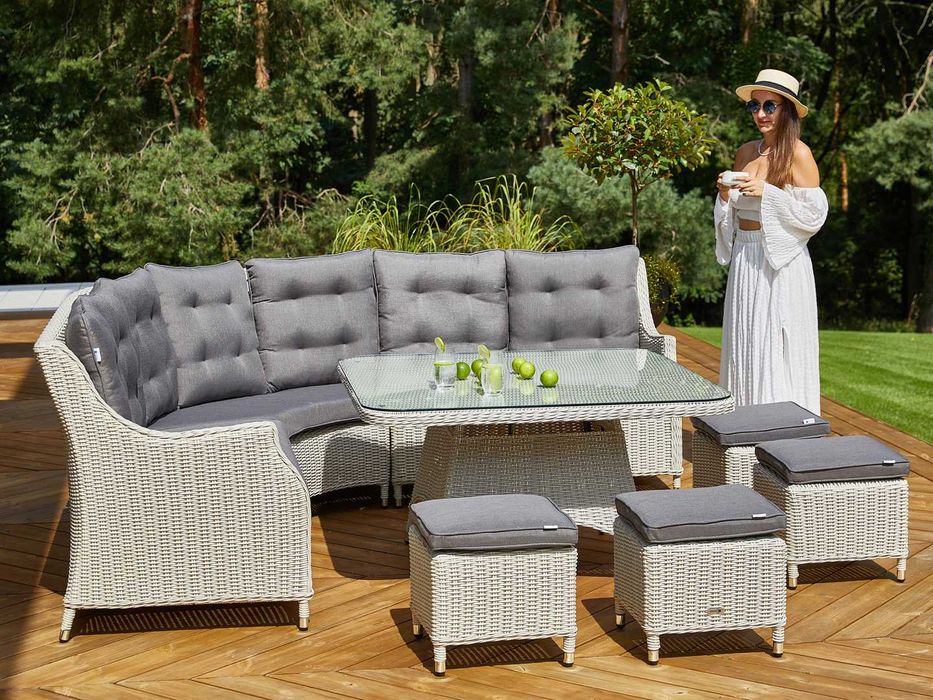 -50% Zestaw mebli ogrodowych Oltre: SIENA royal biały