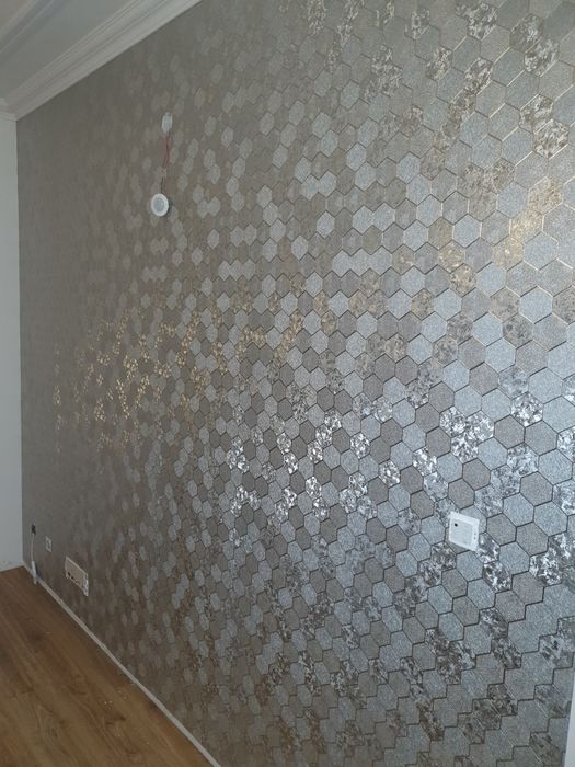 Aplicação de papel de parede