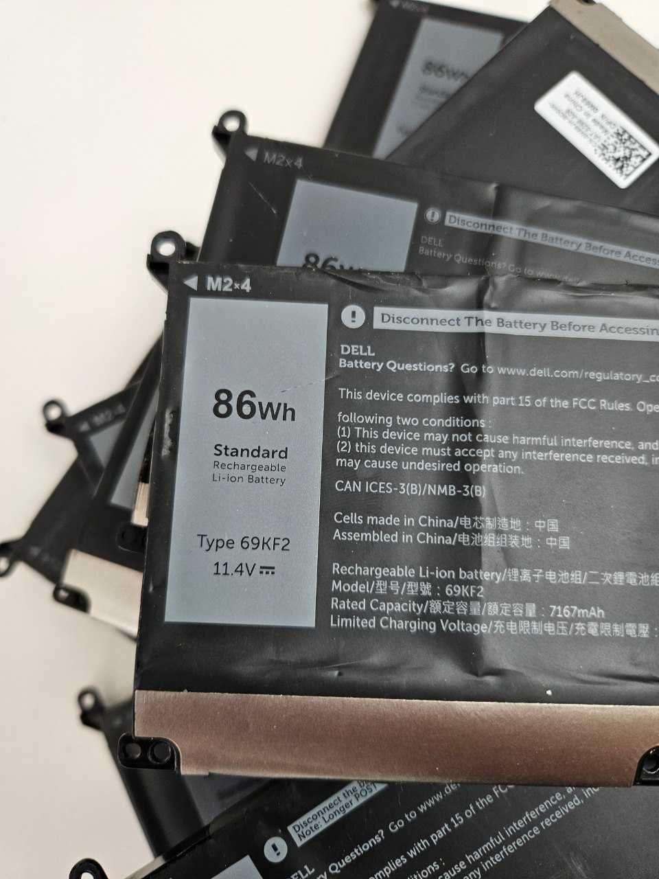 Батарея АКБ Dell Alienware M15 XPS 15 9500 69KF2 11.4V 86Wh