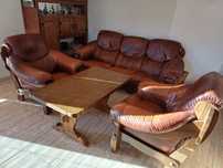 Komplet wypoczynkowy holenderski sofa 2 fotele stolik