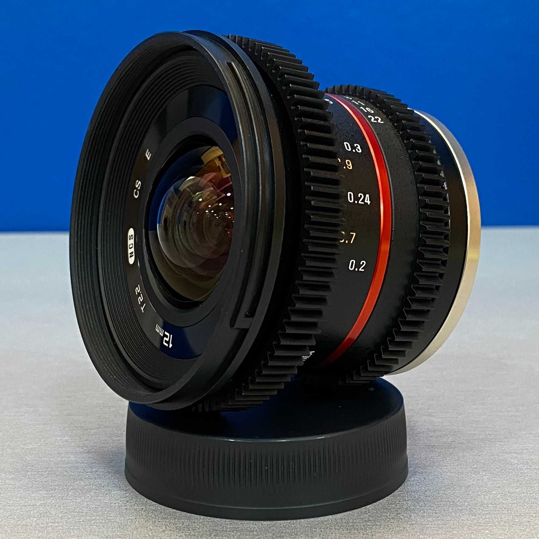 Samyang 12mm T2.2 NCS CS Cine (Sony E) - NOVA - 3 ANOS DE GARANTIA