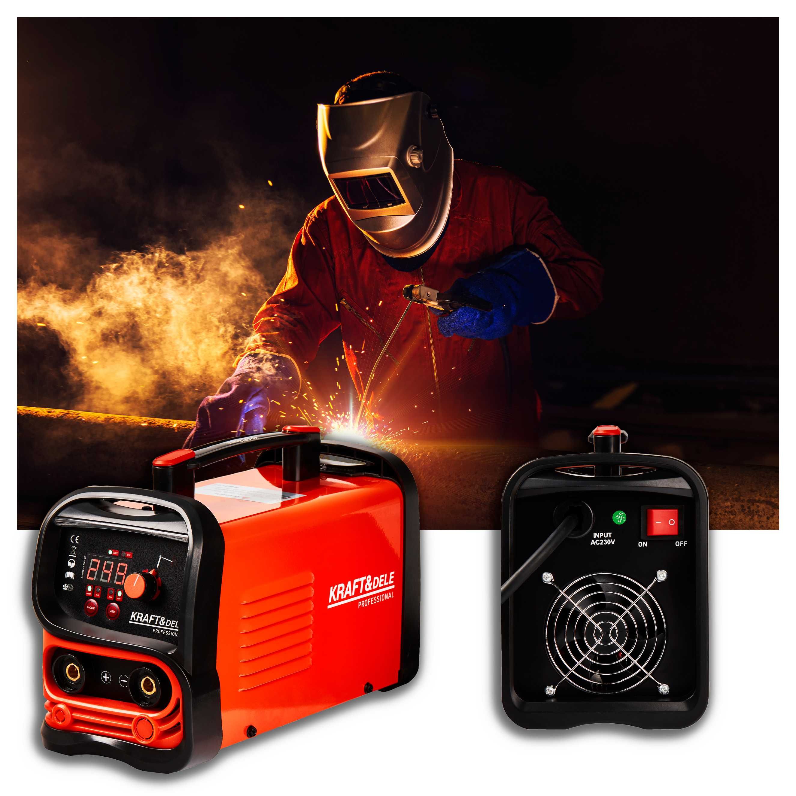 Spawarka nowej generacji MMA / LIFT TIG 350A mocna! Kraft&Dele KD1881