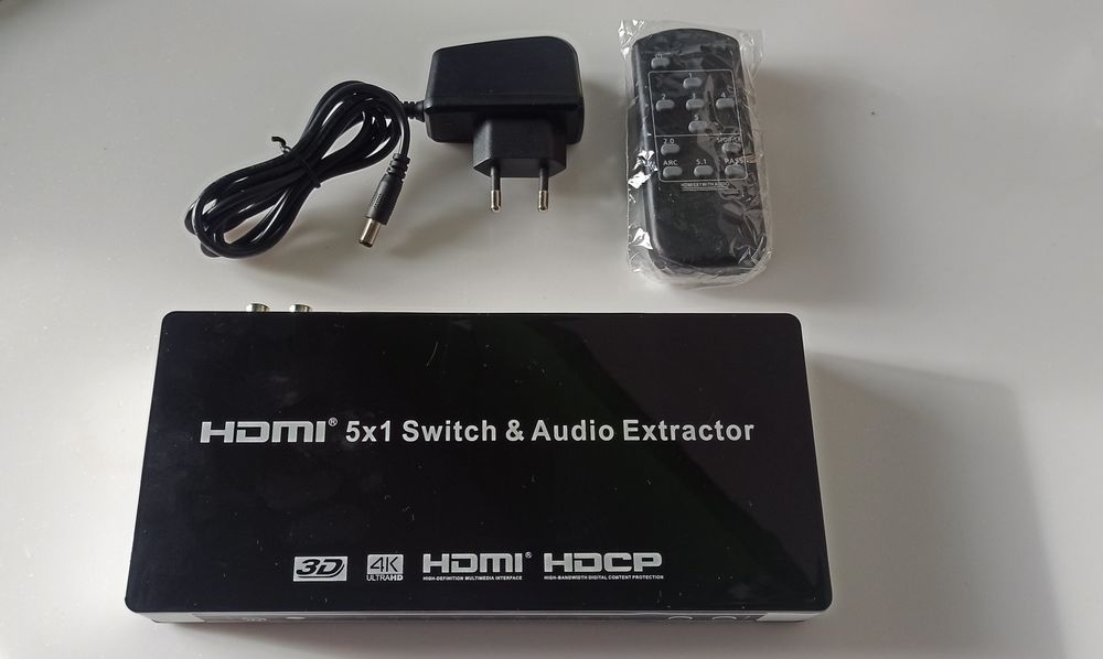 HDMI 5x1 Switch & Audio Extractor