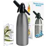 Saturator syfon do wody gazowanej sodowej szary 1L na naboje CO2