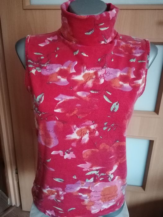 Golf czerwony S/M  wiskoza  z dodatkiem elastanu