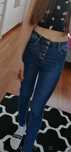 Spodnie jeansowe z wysokim stanem M