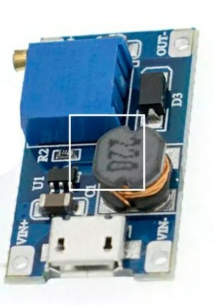 Регулируемый повышающий модуль с MICRO USB МТ3608 DC-DC, 2 A, 2В -24В