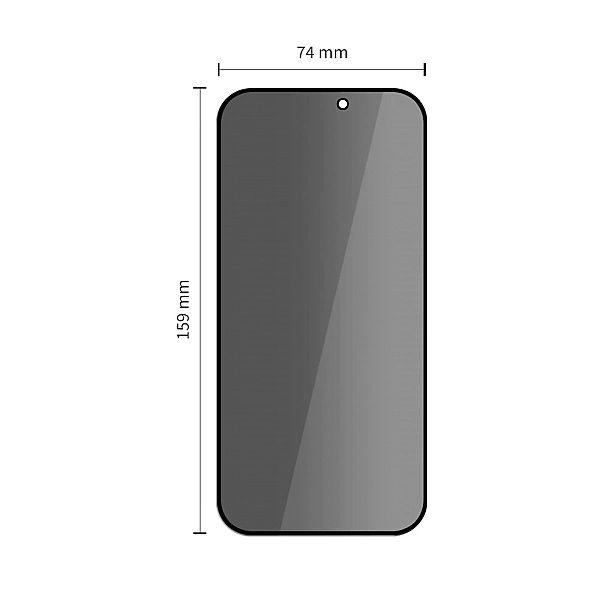 Szkło prywatyzujące Tech-Protect Quick Set Spy+ 2-pack na iPhone 16 Pr