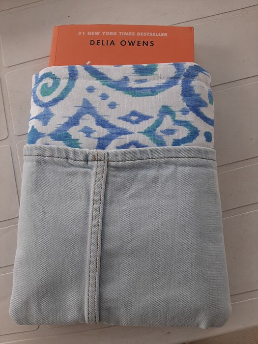 Book Sleeves em ganga, tecido e forrados
