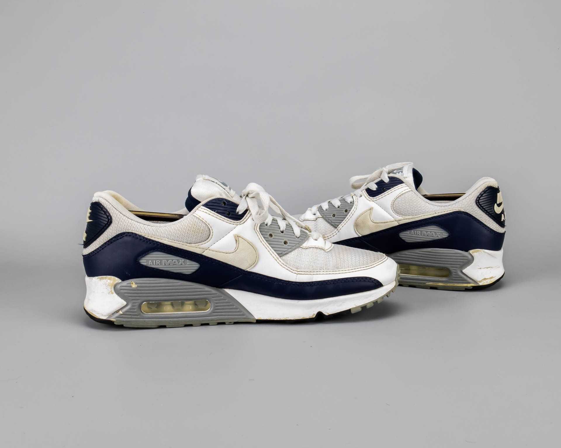 Стильные кожаные кроссовки на балонах Nike Air Max 90.43 размер