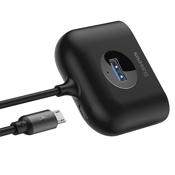 Baseus Square round 4 in 1 USB HUB Adapter(USB3.0 TO USB3.0*1+USB2.0*3