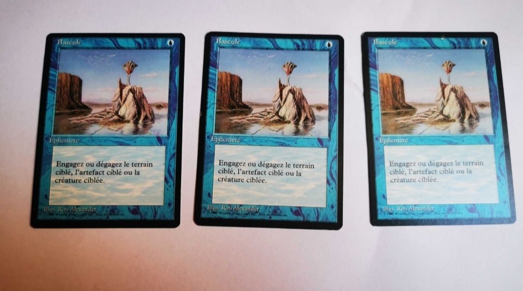 Mtg Bascule (mana short) francuska wersja, 3 karty, Magic the Gatherin