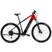 Elektryczny rower górski Storm Taurus 2.0 czarny-czerwony rama 17"