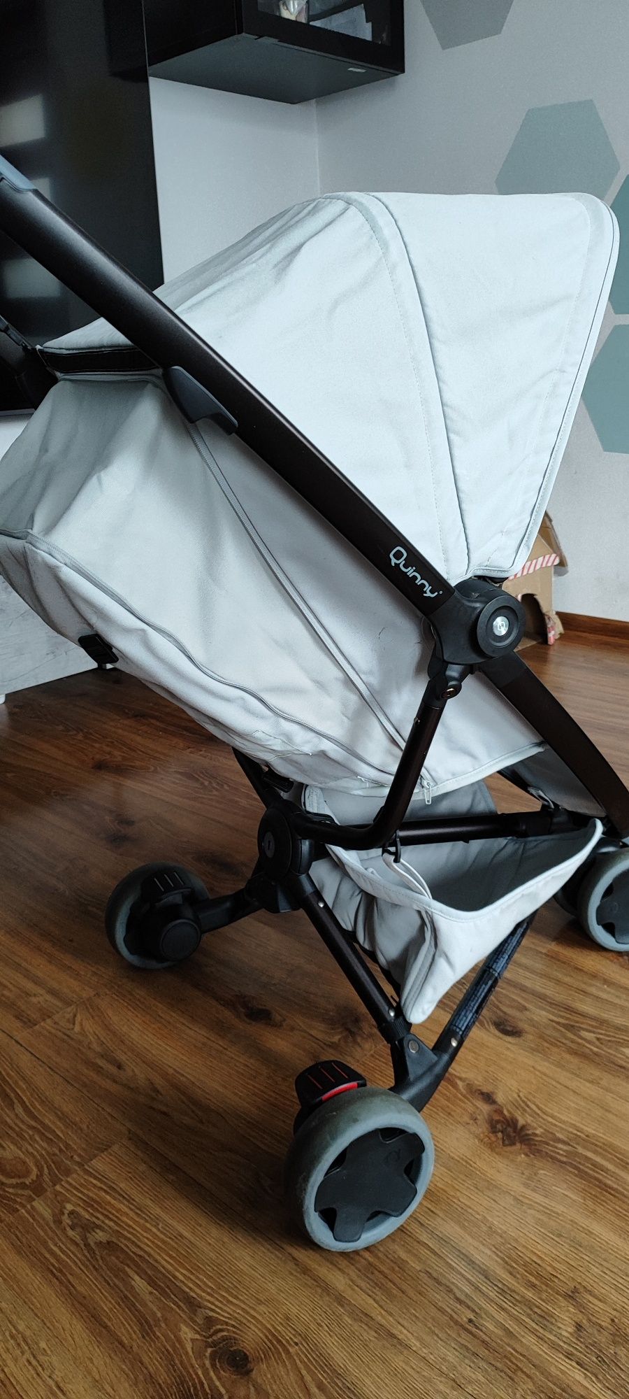 Quinny Zapp Xpress Grey Gravel wózek parasolka torba folia