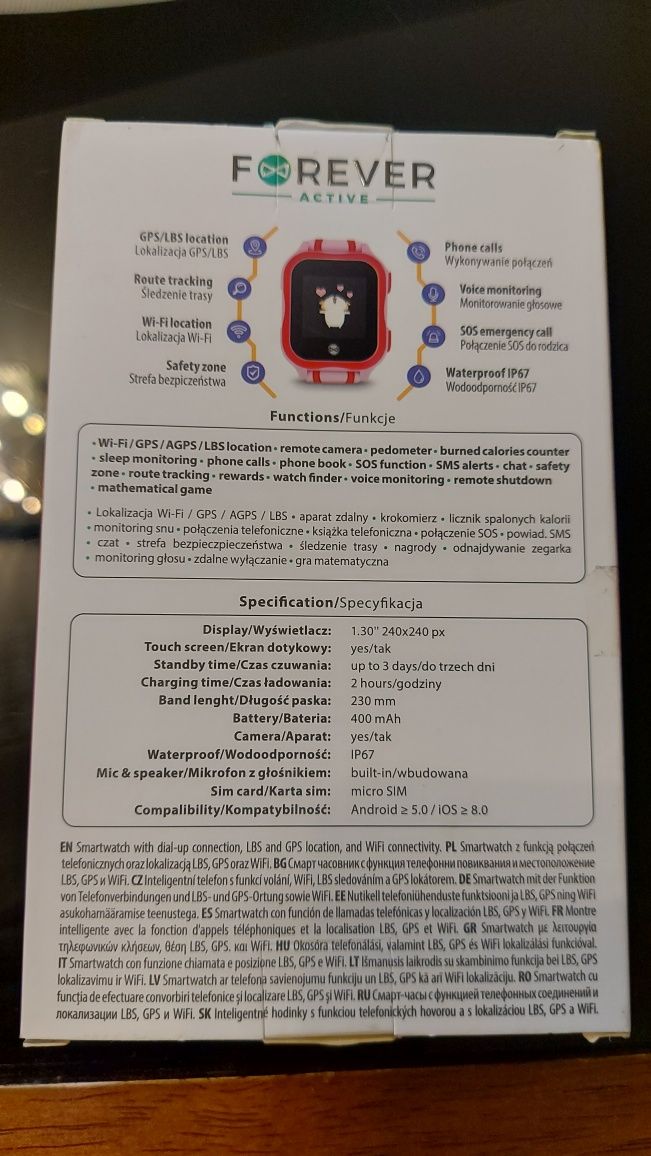 Smartwatch Forever SEEME jak NOWY