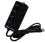 Vemont Rozdzielacz portów 4x USB 3.0 HUB Czarny 5 V/3 A 14D308 kod 283
