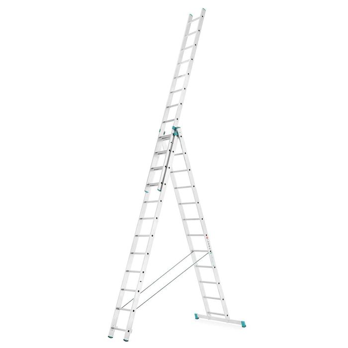 Drabina aluminiowa wielofunkcyjna uniwersalna 3x12 HIGHER - 9,30 m