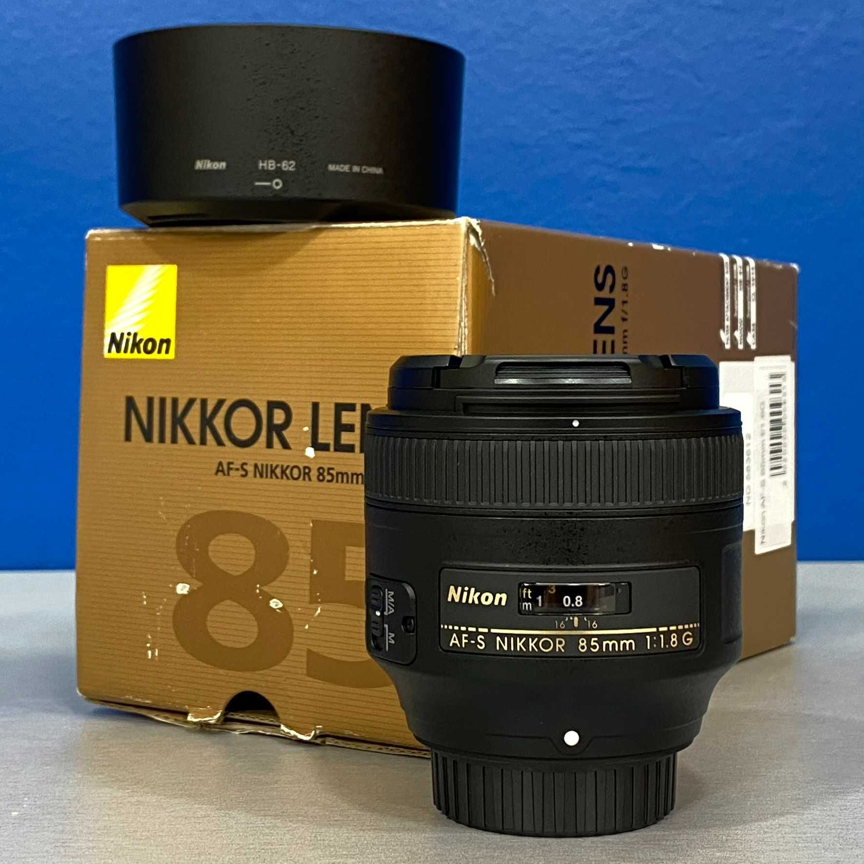 Nikon AF-S 85mm f/1.8G (NOVA - 3 ANOS DE GARANTIA)