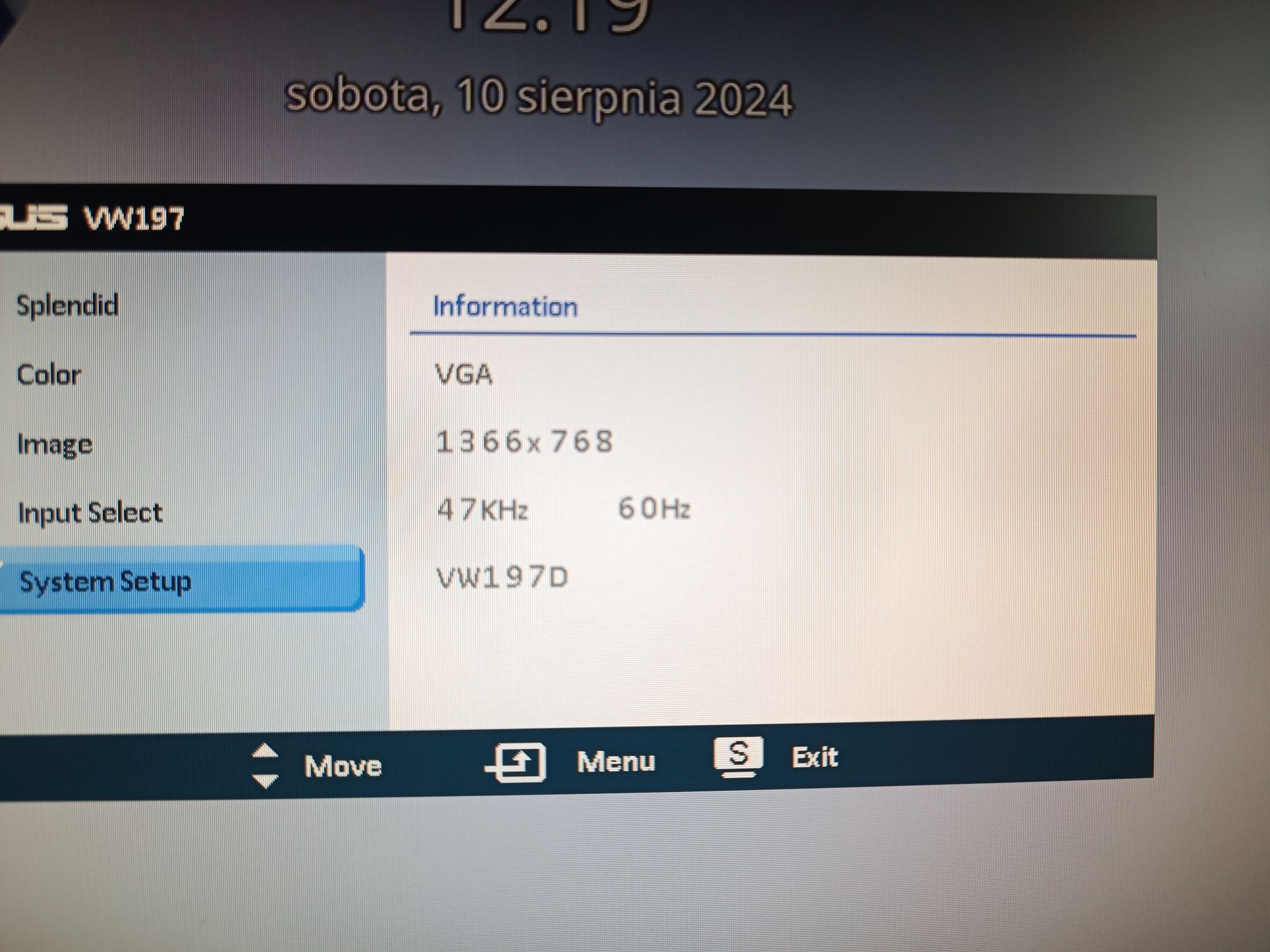 Monitor Asus 18,5"
