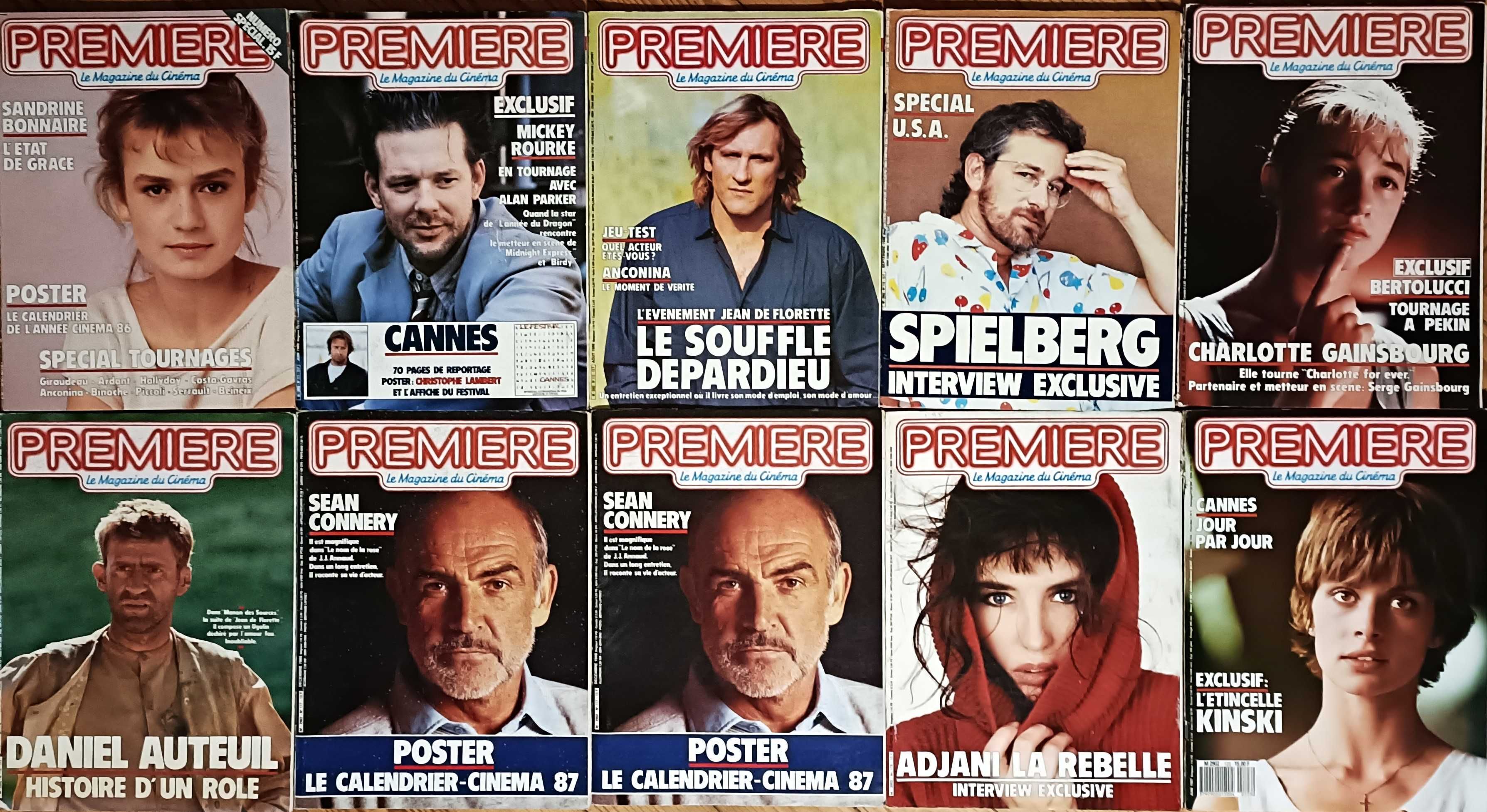 72 números da revista Premiere, Le Magazine du Cinéma. Lote, 150€!