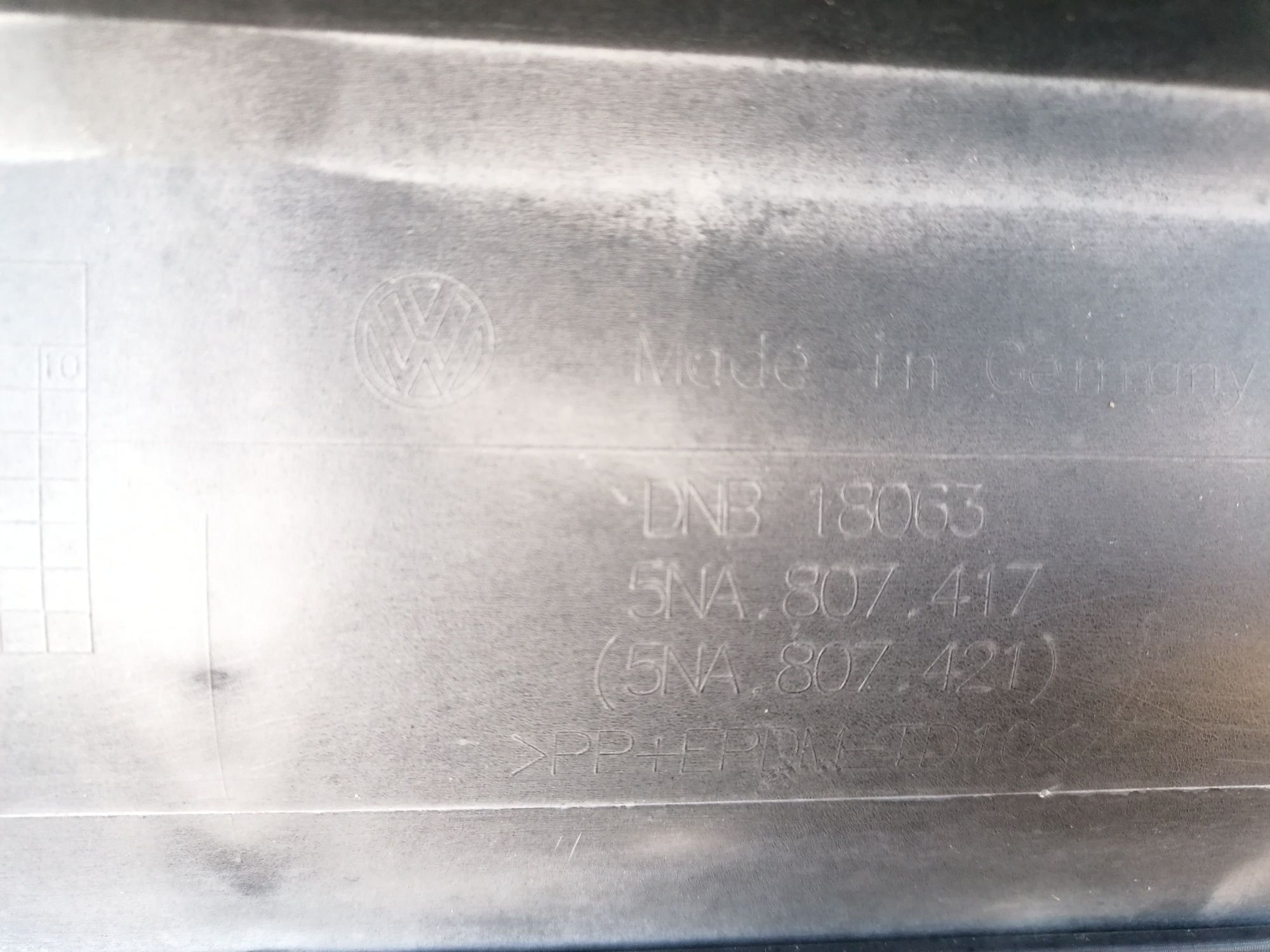 Vw Tiguan II 2 15- zderzak tył tylny dokładka spojler