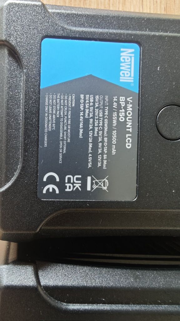 Newell BP-150 pojemność  10500mAh