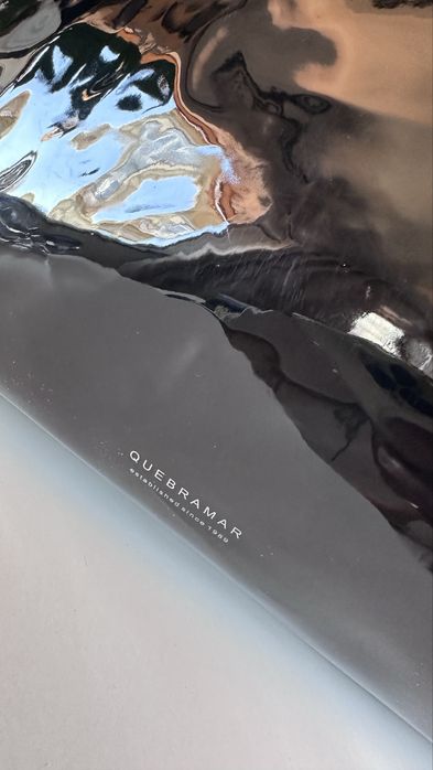 Mala quebramar preto verniz