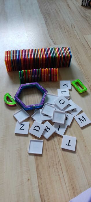 Klocki magnetyczne spory zestaw